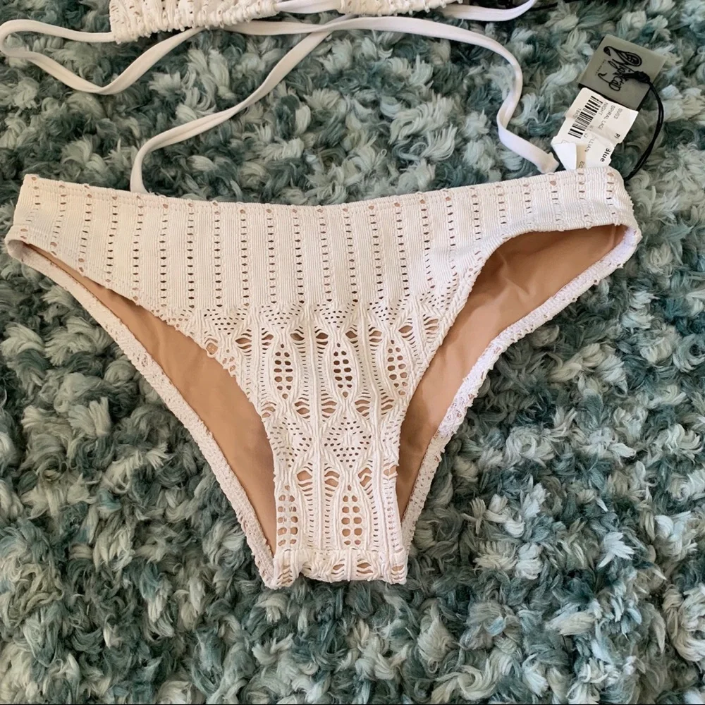 Nightcap Spiral Lace Bikini Honeymoon 1 2 S Ivory White Crochet Lace